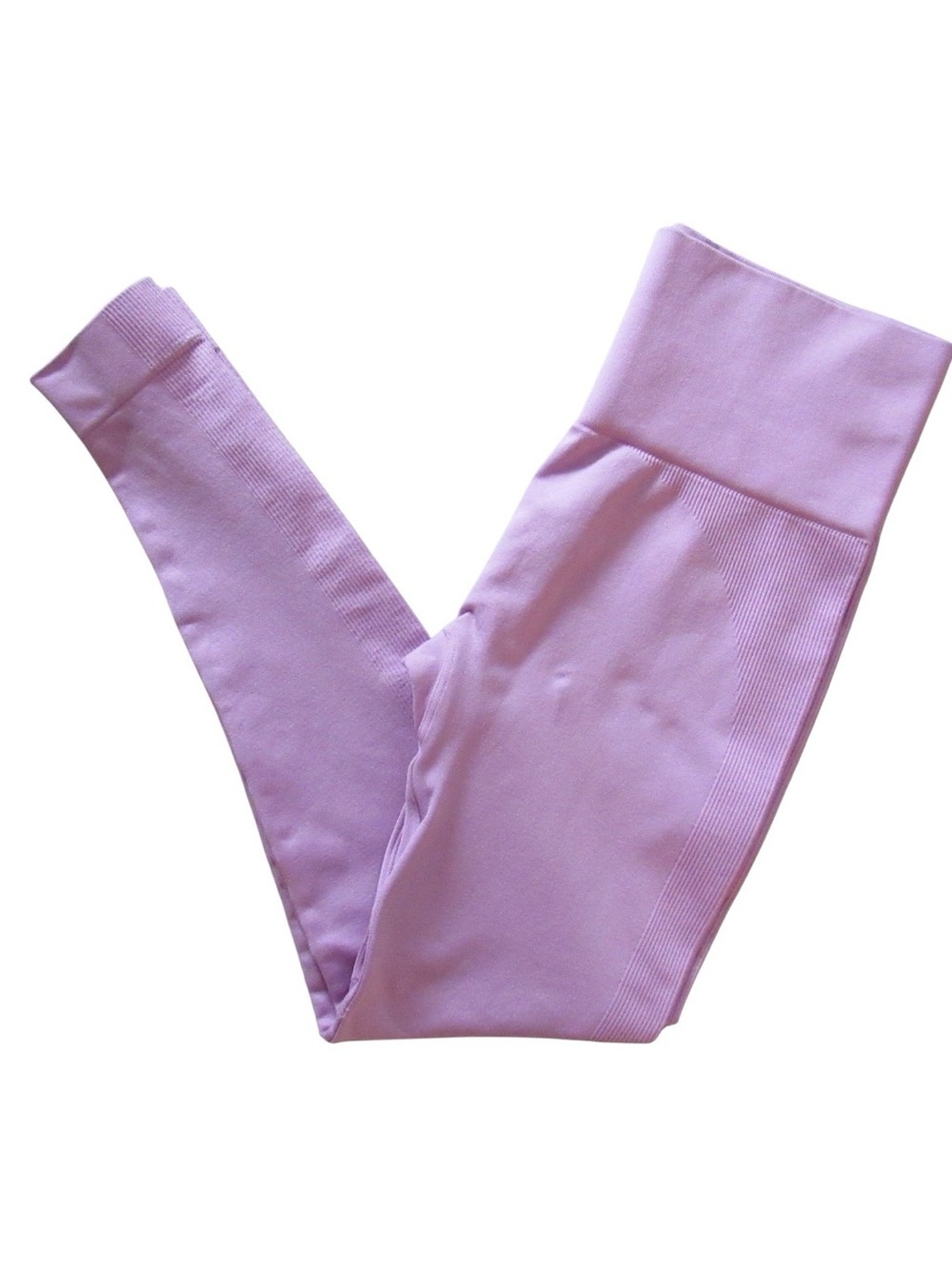 Set Active Sculptflex Pink Leggings Medium Seamless Ribbed Athletic Stretch Gym